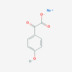 molecular formula C8H5NaO4 B7824178 sodium;2-(4-hydroxyphenyl)-2-oxoacetate 