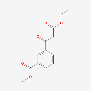 molecular formula C13H14O5 B7824299 methyl 3-(3-ethoxy-3-oxopropanoyl)benzoate CAS No. 371249-81-9