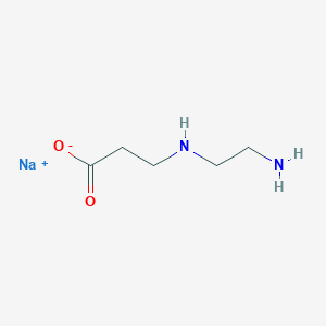 molecular formula C5H11N2NaO2 B7824351 sodium;3-(2-aminoethylamino)propanoate 
