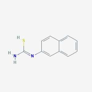 molecular formula C11H10N2S B7824377 N'-naphthalen-2-ylcarbamimidothioic acid 
