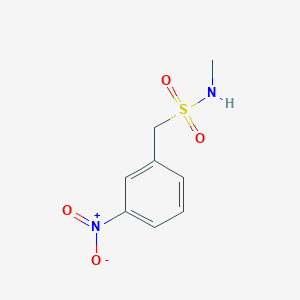 molecular formula C8H10N2O4S B7824764 N-methyl-1-(3-nitrophenyl)methanesulfonamide 