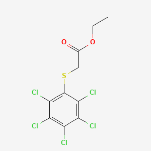 molecular formula C10H7Cl5O2S B7824784 Ethyl [(pentachlorophenyl)sulfanyl]acetate 