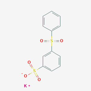 molecular formula C12H9KO5S2 B7824792 potassium;3-(benzenesulfonyl)benzenesulfonate 
