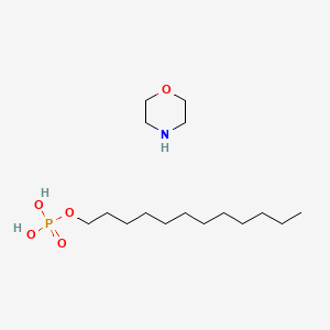 molecular formula C16H36NO5P B7824801 dodecyl dihydrogen phosphate;morpholine CAS No. 64346-58-3