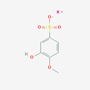 molecular formula C7H7KO5S B7824869 potassium;3-hydroxy-4-methoxybenzenesulfonate 