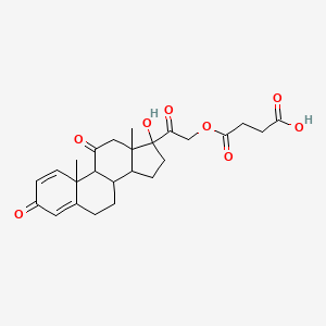 4-[2-(17-Hydroxy-10,13-dimethyl-3,11-dioxo-6,7,8,9,12,14,15,16-octahydrocyclopenta[a]phenanthren-17-yl)-2-oxoethoxy]-4-oxobutanoic acid
