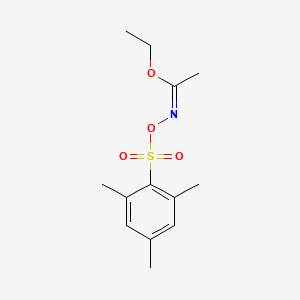 molecular formula C13H19NO4S B7824972 Ethyl N-(mesitylsulfonyl)oxyacetimidate 