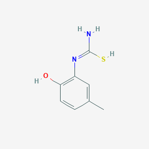 molecular formula C8H10N2OS B7825084 N'-(2-hydroxy-5-methylphenyl)carbamimidothioic acid 