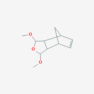 molecular formula C11H16O3 B078251 1,3,3a,4,7,7-alpha-Hexahydro-1,3-dimethoxy-4,7-methanoisobenzofuran CAS No. 14882-64-5