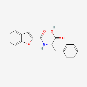 molecular formula C18H15NO4 B7825444 N-(1-benzofuran-2-ylcarbonyl)-L-phenylalanine 
