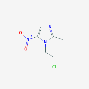 molecular formula C6H8ClN3O2 B078256 1-(2-Chloroethyl)-2-methyl-5-nitro-1H-imidazole CAS No. 13182-81-5