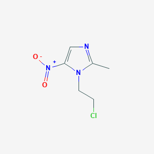 molecular formula C6H8ClN3O2 B078256 1-(2-Chloroethyl)-2-methyl-5-nitroimidazole CAS No. 13182-81-5