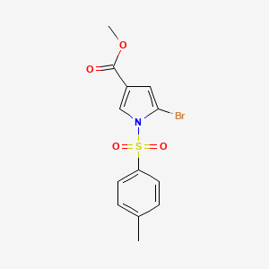 molecular formula C13H12BrNO4S B7825877 Methyl 5-bromo-1-tosyl-1H-pyrrole-3-carboxylate CAS No. 881673-79-6