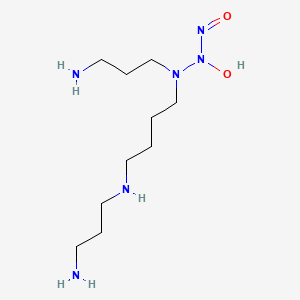 molecular formula C10H26N6O2 B7826150 N-[3-aminopropyl-[4-(3-aminopropylamino)butyl]amino]-N-hydroxynitrous amide 