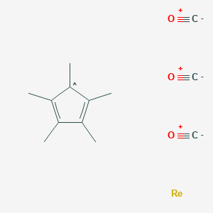 molecular formula C13H15O3Re B078263 Pentamethylcyclopentadienylrhenium tricarbonyl CAS No. 12130-88-0