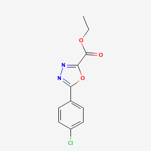 molecular formula C11H9ClN2O3 B7826477 Ethyl 5-(4-chlorophenyl)-1,3,4-oxadiazole-2-carboxylate 