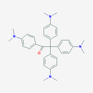 molecular formula C34H40N4O B078265 4'-(Dimethylamino)-2,2,2-tris(4-(dimethylamino)phenyl)acetophenone CAS No. 14500-16-4