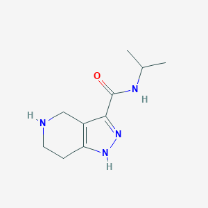 molecular formula C10H16N4O B7826514 N-Isopropyl-4,5,6,7-tetrahydro-1H-pyrazolo[4,3-c]pyridine-3-carboxamide 