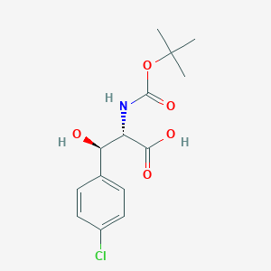 molecular formula C14H18ClNO5 B7826605 Boc-D-threo-3-(4-chlorophenyl)serine 