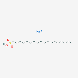 molecular formula C18H38NaO3S+ B078272 1-Octadecanesulfonic acid, sodium salt CAS No. 13893-34-0