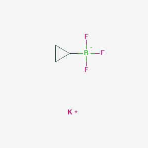 molecular formula C3H5BF3K B7827297 potassium;cyclopropyl(trifluoro)boranuide 