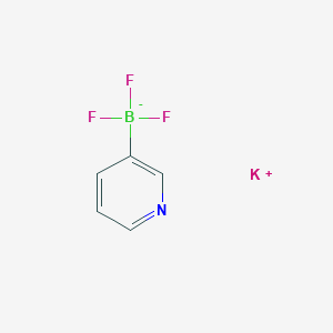 molecular formula C5H4BF3KN B7827304 potassium;trifluoro(pyridin-3-yl)boranuide 