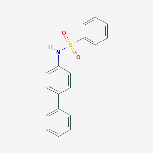molecular formula C18H15NO2S B078275 Benzenesulfonamide, N-4-biphenylyl- CAS No. 13607-48-2