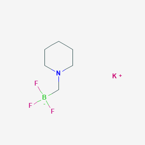 molecular formula C6H12BF3KN B7827521 potassium;trifluoro(piperidin-1-ylmethyl)boranuide 
