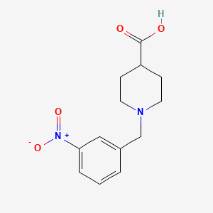 molecular formula C13H16N2O4 B7827640 1-(3-Nitrobenzyl)piperidine-4-carboxylic acid 