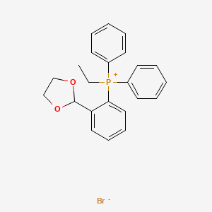 molecular formula C23H24BrO2P B7827658 [2-(1,3-Dioxolan-2-yl)phenyl]-ethyl-diphenyl-phosphonium bromide 