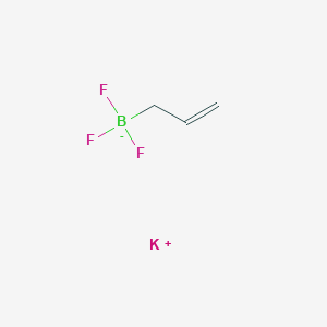 molecular formula C3H5BF3K B7827676 potassium;trifluoro(prop-2-enyl)boranuide 