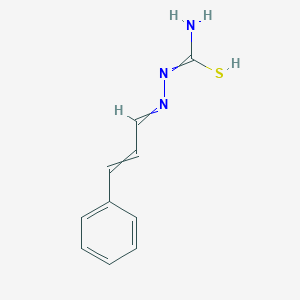 molecular formula C10H11N3S B7828218 N'-(cinnamylideneamino)carbamimidothioic acid 