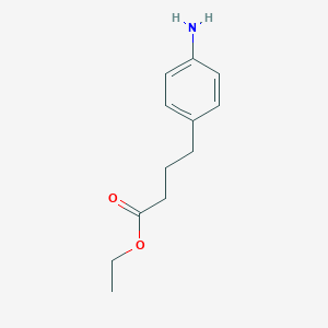 molecular formula C12H17NO2 B078283 Ethyl 4-(4-aminophenyl)butanoate CAS No. 15116-32-2