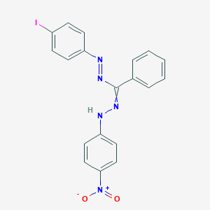 molecular formula C19H14IN5O2 B7828463 N-(4-iodophenyl)imino-N'-(4-nitroanilino)benzenecarboximidamide 