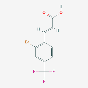 2-Bromo-4-(trifluoromethyl)cinnamic acid