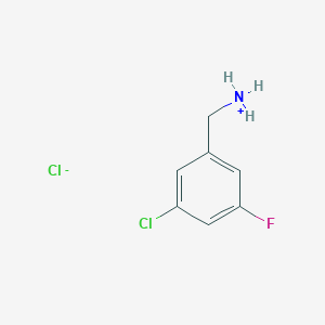 (3-Chloro-5-fluorophenyl)methylazanium;chloride