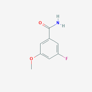 molecular formula C8H8FNO2 B7828573 3-Fluoro-5-methoxybenzamide 