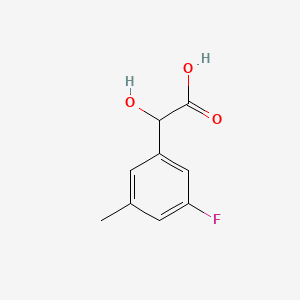 molecular formula C9H9FO3 B7828590 2-(3-Fluoro-5-methylphenyl)-2-hydroxyacetic acid 