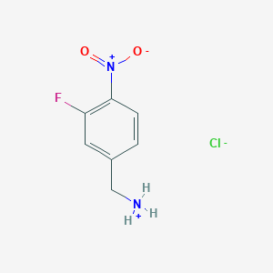 (3-Fluoro-4-nitrophenyl)methylazanium;chloride
