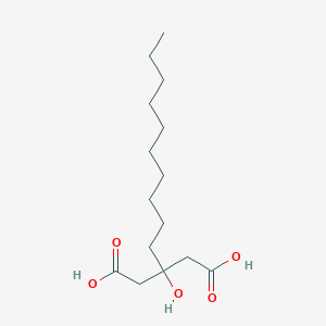 molecular formula C15H28O5 B7828710 3-Decyl-3-hydroxypentanedioic acid 