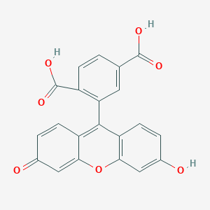 B7828720 2-(3-Hydroxy-6-oxo-xanthen-9-yl)terephthalic acid CAS No. 76608-15-6