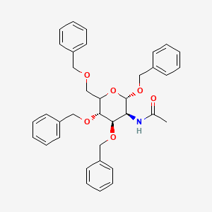 molecular formula C36H39NO6 B7828748 Benzyl 2-Acetamido-3,4,6-tri-O-benzyl-2-deoxy-alpha-D-glucopyranoside 
