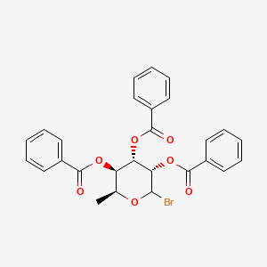 [(2S,3R,4S,5S)-4,5-dibenzoyloxy-6-bromo-2-methyloxan-3-yl] benzoate