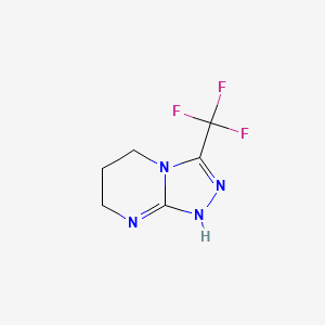 molecular formula C6H7F3N4 B7828987 3-(trifluoromethyl)-1,5,6,7-tetrahydro-[1,2,4]triazolo[4,3-a]pyrimidine 