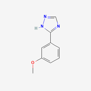 molecular formula C9H9N3O B7829224 5-(3-methoxyphenyl)-1H-1,2,4-triazole 