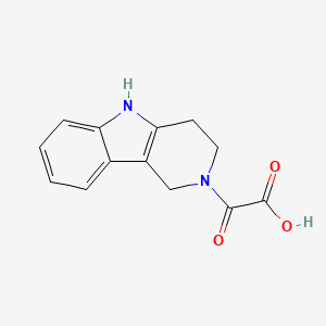 molecular formula C13H12N2O3 B7829364 oxo(1,3,4,5-tetrahydro-2H-pyrido[4,3-b]indol-2-yl)acetic acid 