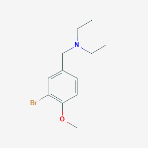molecular formula C12H18BrNO B7829459 N-(3-Bromo-4-methoxybenzyl)-N-ethylethanamine 