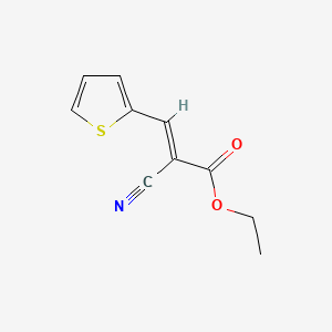 molecular formula C10H9NO2S B7829528 ethyl 2-cyano-3-(2-thienyl)acrylate CAS No. 62309-97-1