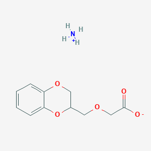 molecular formula C11H15NO5 B7829664 Ammonium (2,3-dihydro-1,4-benzodioxin-2-ylmethoxy)acetate 