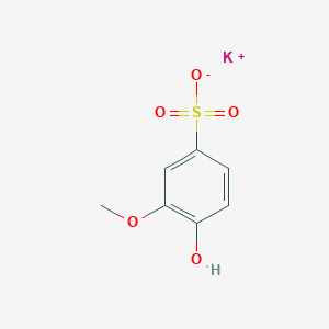 molecular formula C7H7KO5S B7829827 potassium;4-hydroxy-3-methoxybenzenesulfonate 